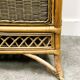 Italian Vintage Rattan And Bamboo Commode - Sideboard, Italy. 1970s.