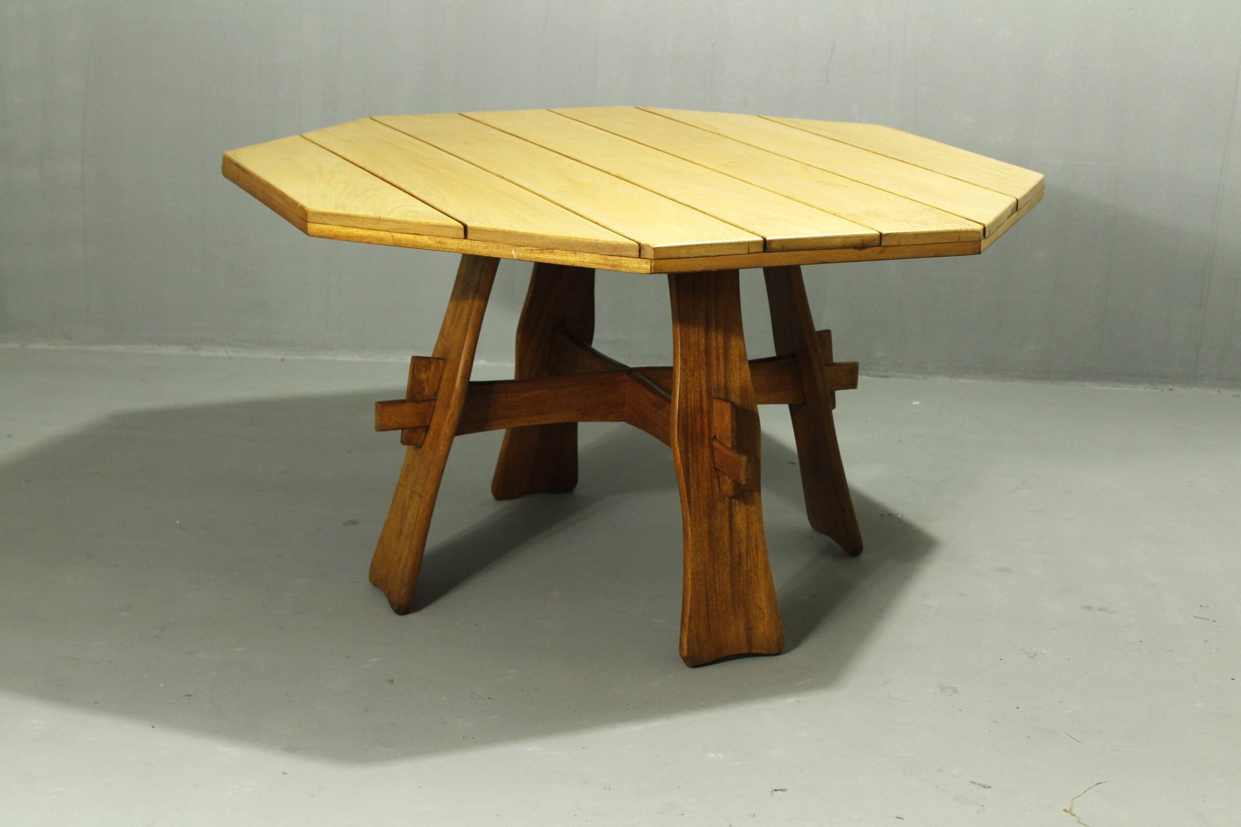Brutalist Teak Garden Table, 1970s