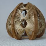 Hanging wood braided yarns Scandinavian design 60-70