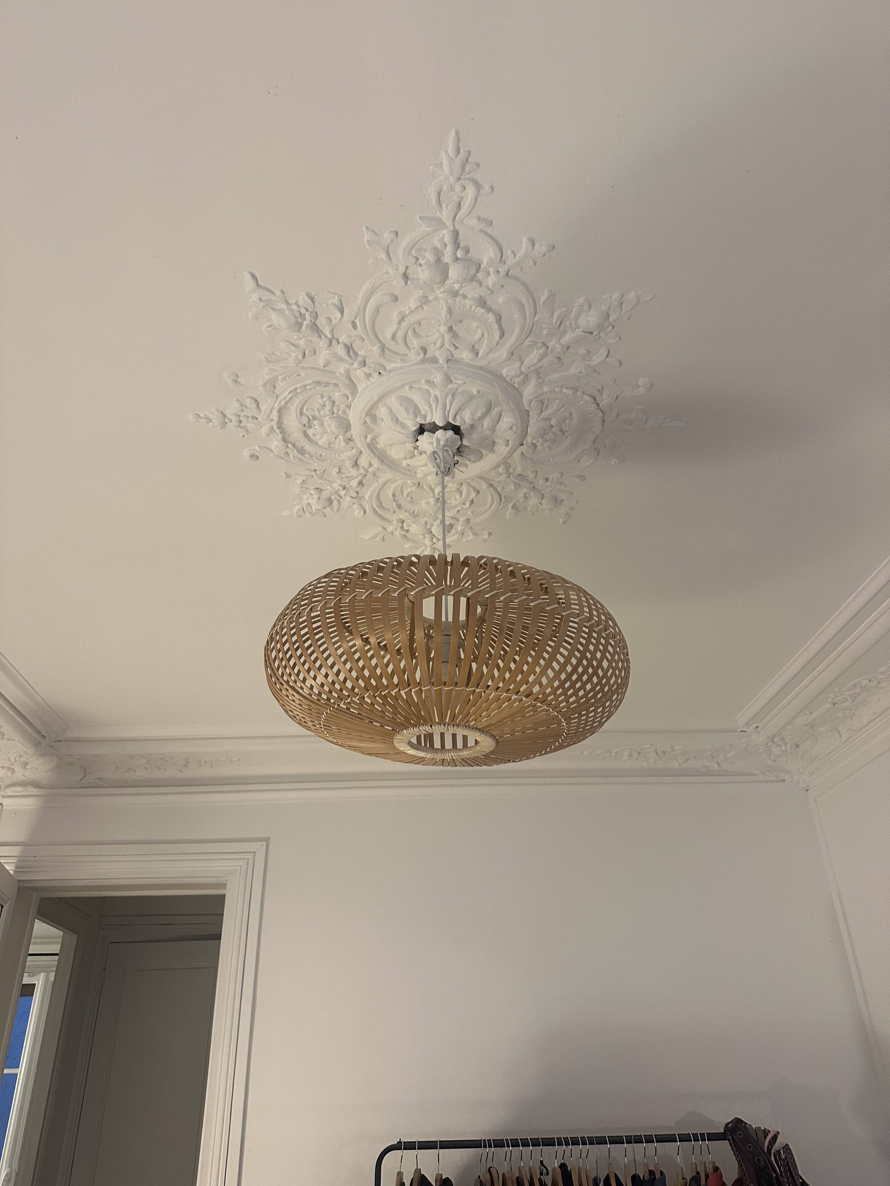 Bamboo pendant lampshade