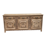 Breton buffet enfilade Art Deco 215cm 19th century