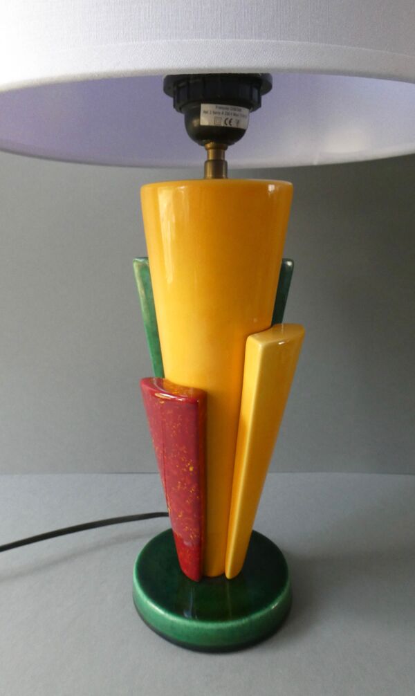Lampe en céramique François Châtain, années 80