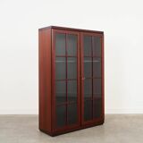 Vitrine en acajou, design danois, années 1970, fabriquée au Danemark