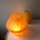 Vintage mushroom lamp in hand-blown glass