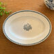 Oval earthenware dish from St Amand