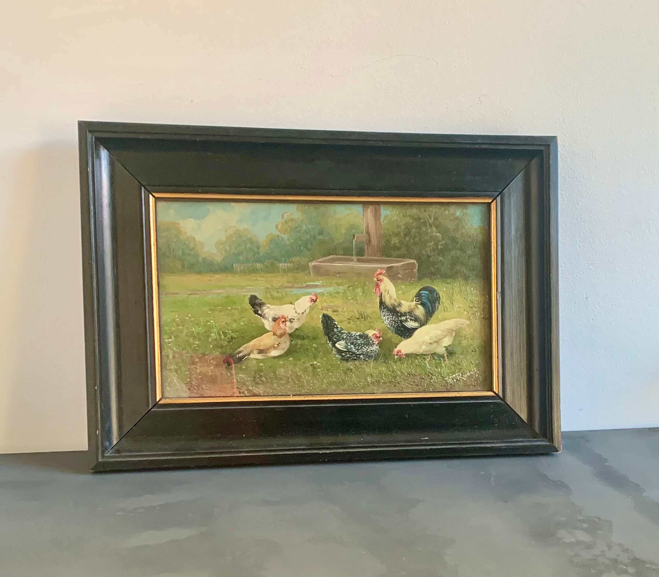 Antique oil painting, 1900