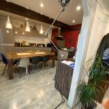 Jielde floor lamp with 5 arms, 40cm, vintage industrial graphite.