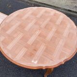 Renovated Louis XV dining table in cherry wood from the 20th century, 210cm.