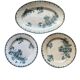 Lot Terre de Fer Anémones Clairefontaine LG –2 Assiettes et 1 Plat Ovale