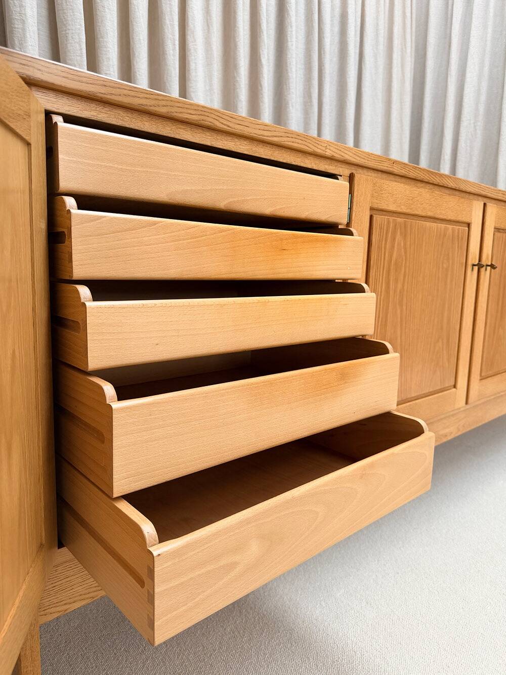 Oak buffet, Jos De Mey, Van den Berghe-Pauvers, Ghent, Belgium, 1970s