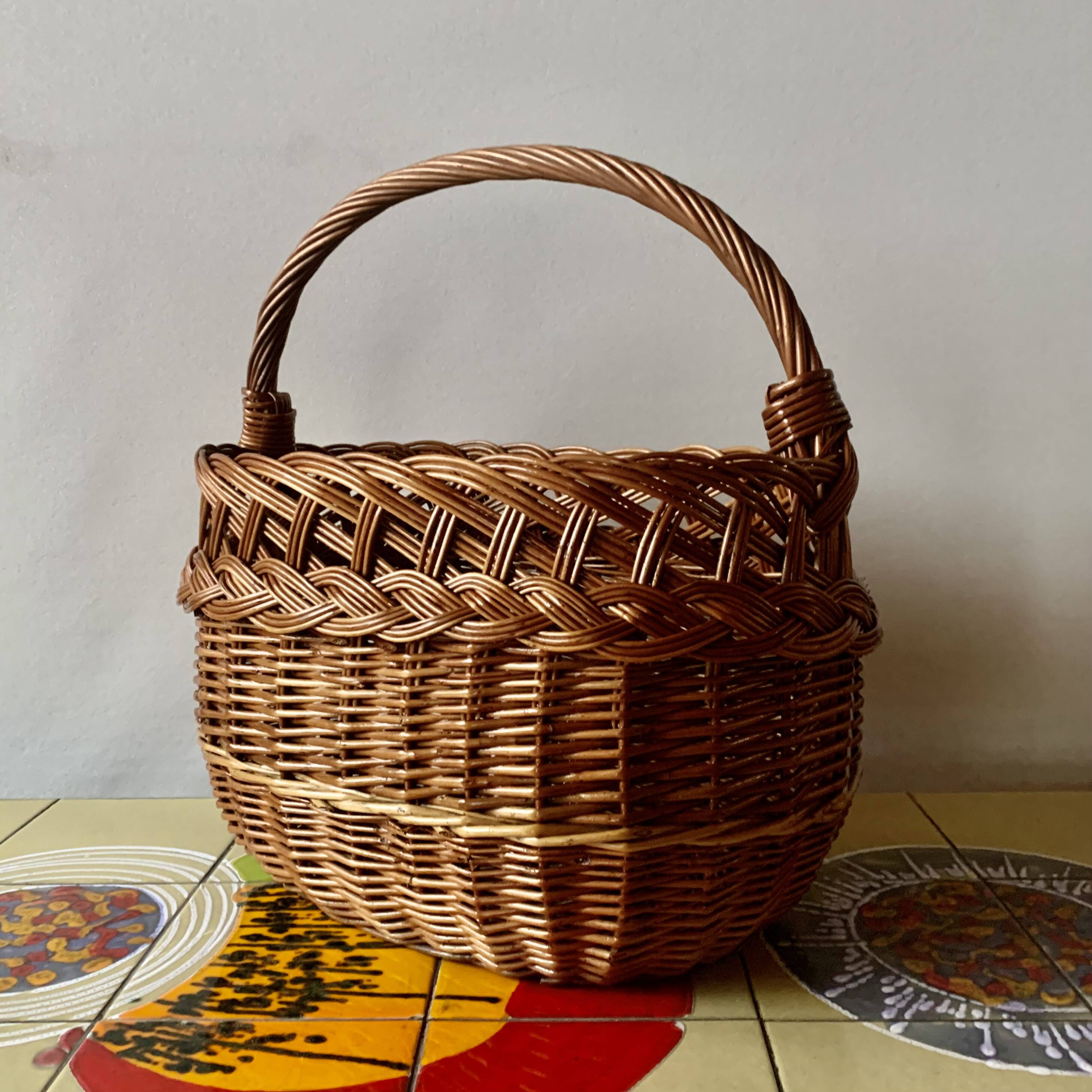 Vintage wicker basket