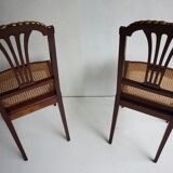 Pair of Louis XVI chairs circa 1870