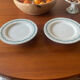 Paire de plats de service Terre de fer vintage