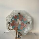 Art Deco enamelled glass ceiling light by J.Viale