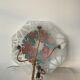 Art Deco enamelled glass ceiling light by J.Viale