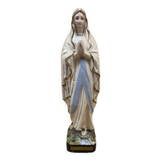 Notre Dame de Lourdes en plâtre