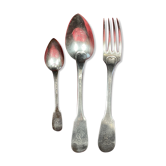 Cutlery set 36 Pieces in Silver Plated 100 g Armand Frenais Stylized monogram EL