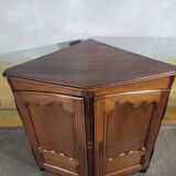 Louis XV period corner cabinet in walnut