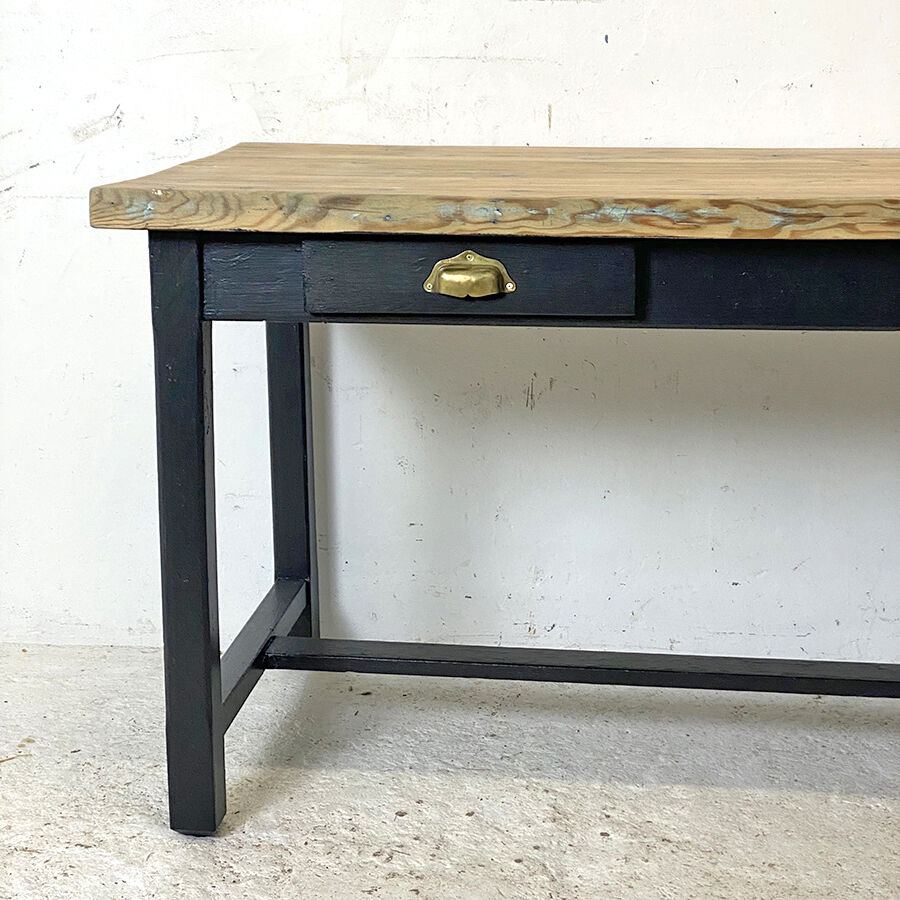 Table de ferme en Sapin vintage 50's