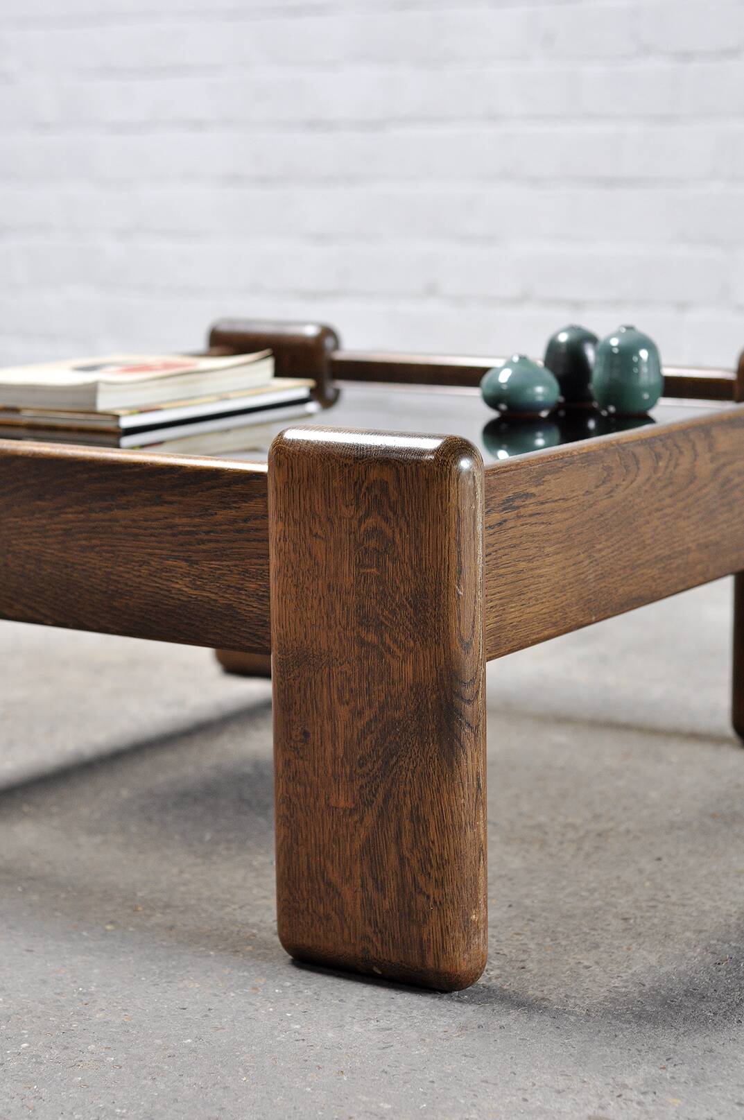 Vintage Italian Modernist Coffee Table in the style of Tobia Scarpa, 1960s