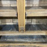 19th-century Norman wedding armoire in blonde oak.