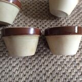 Series of 5 sandstone ramekins