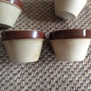 Series of 5 sandstone ramekins