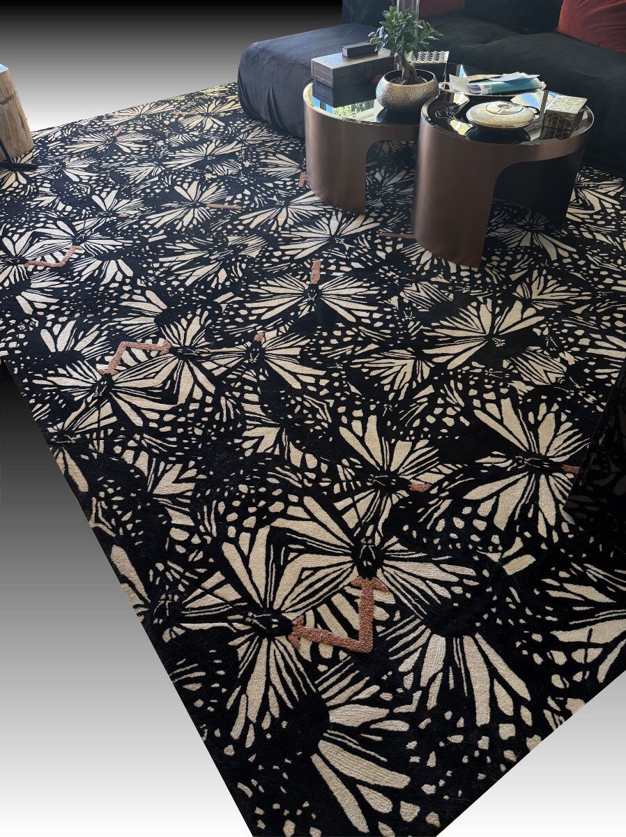 Large modern rug Roche Bobois: 3.94 x 2.73 metres