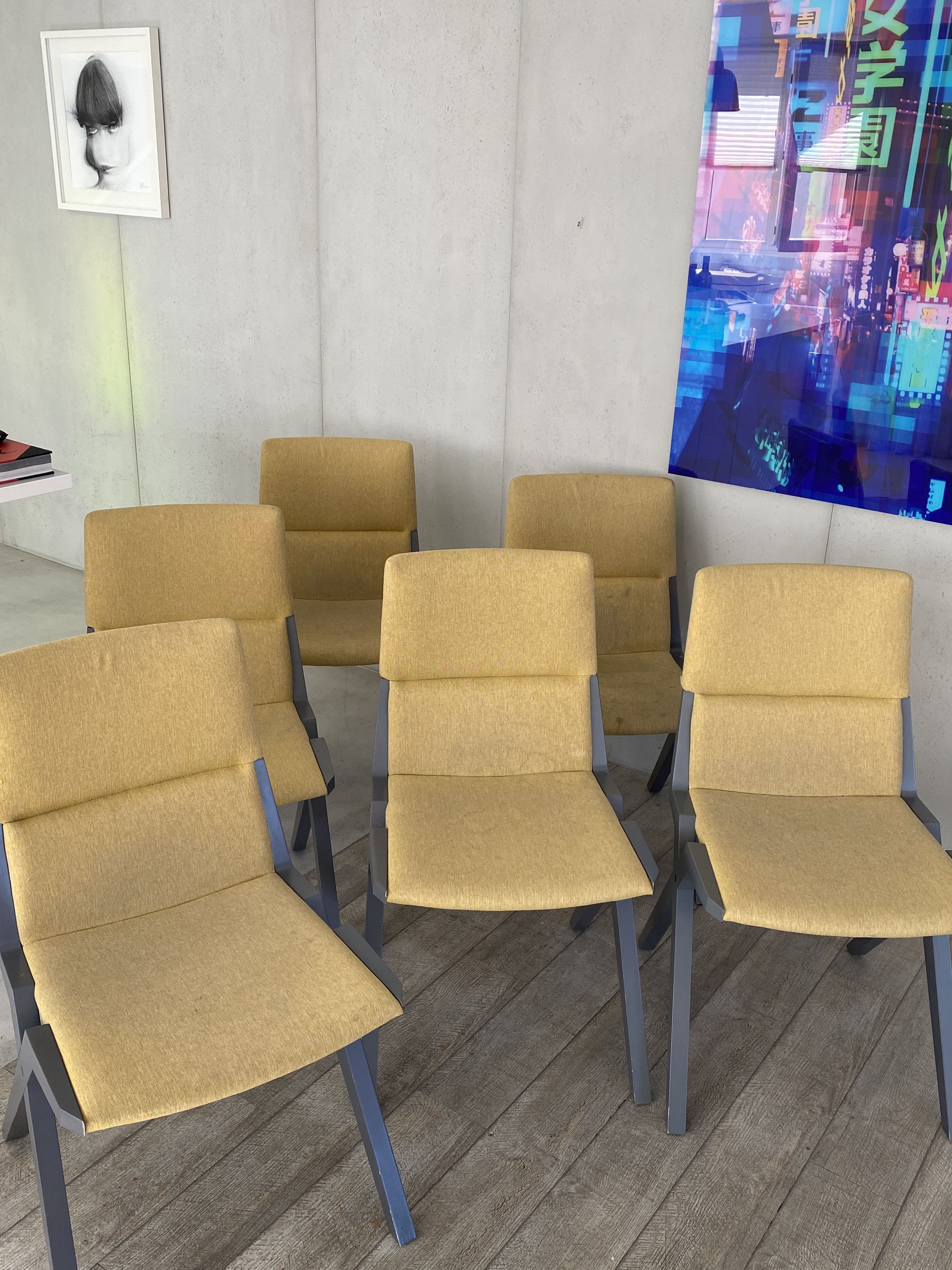 6 chairs Roche Bobois