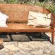 Old cane basket sofa