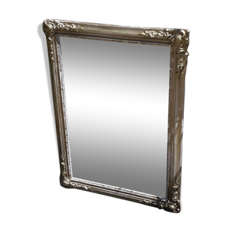White patina gold mirror 72 x 52