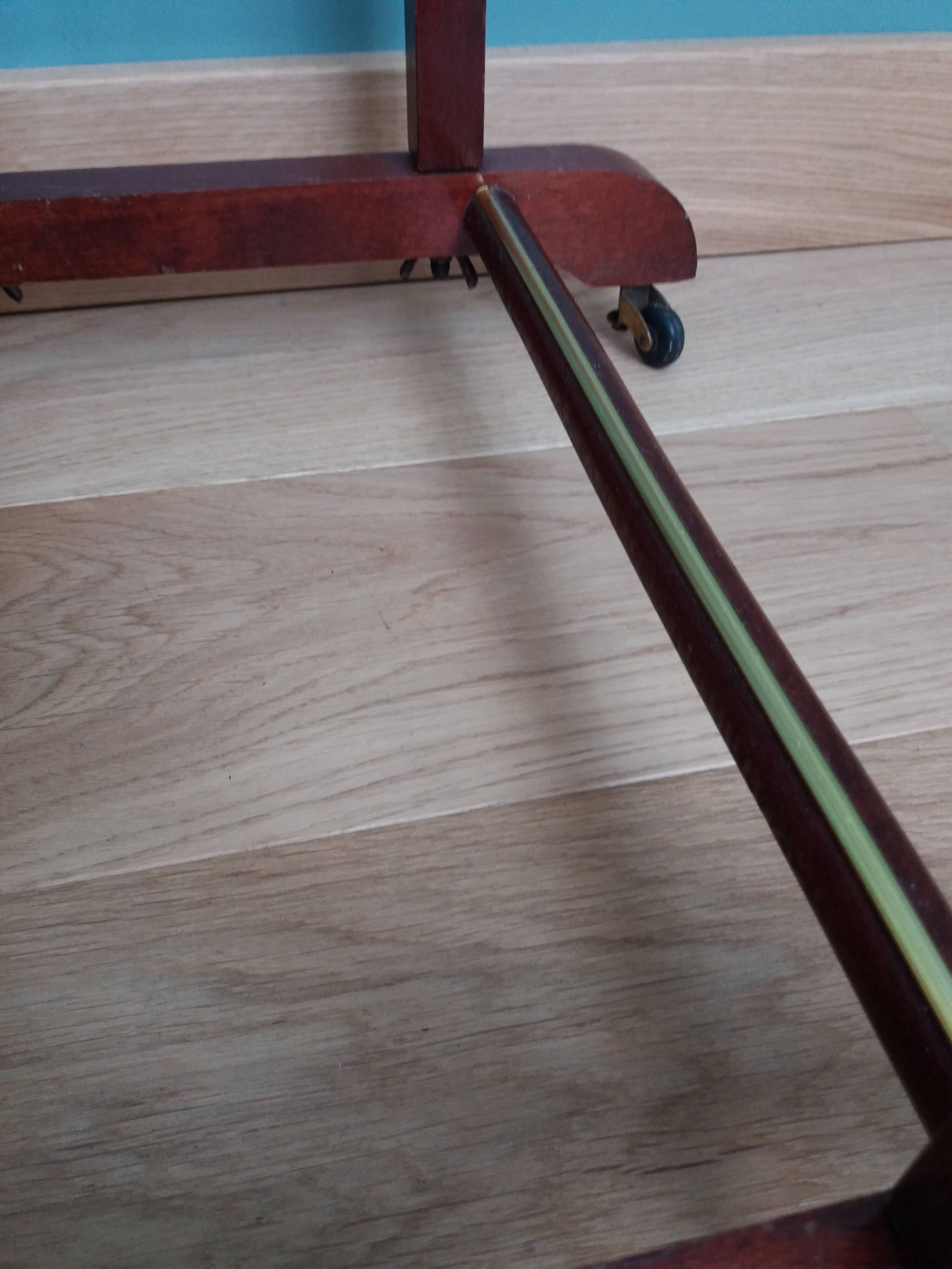 Night stand with two clothes racks