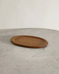 French Sculptural Wooden Tray by Alexandre Noll, 1950s