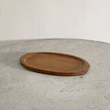 French Sculptural Wooden Tray by Alexandre Noll, 1950s