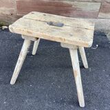 Very old rustic farmhouse stool