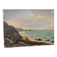 Seaside painting, on board, vintage, unsigned Dimensions: 41 x 27 cm