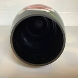 Hand decorated opaline vase