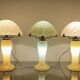 Mushroom trio lamps in glass paste 1980