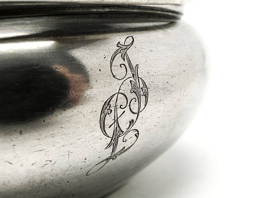 Early 20th century sugar bowl from Berndorf, Germany