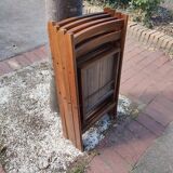 4 folding teak chairs