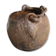 Old cast iron cauldron
