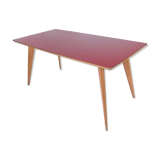 Dining table with glass top