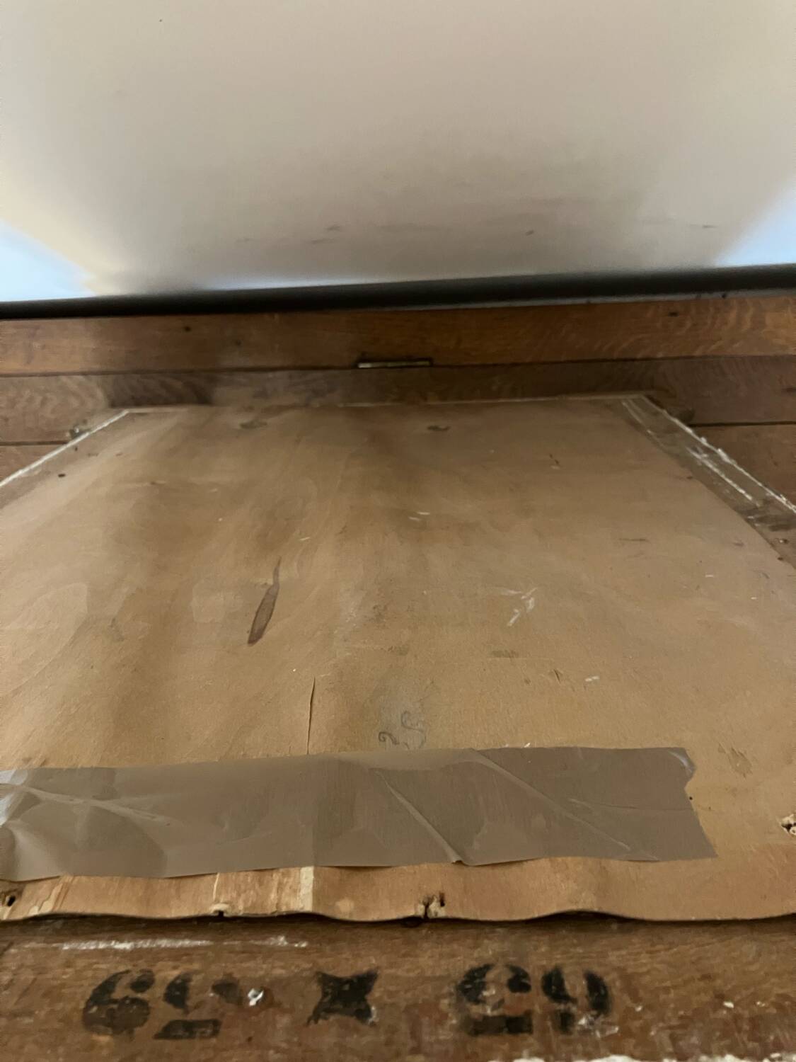 Gilded mirror, mercury glass