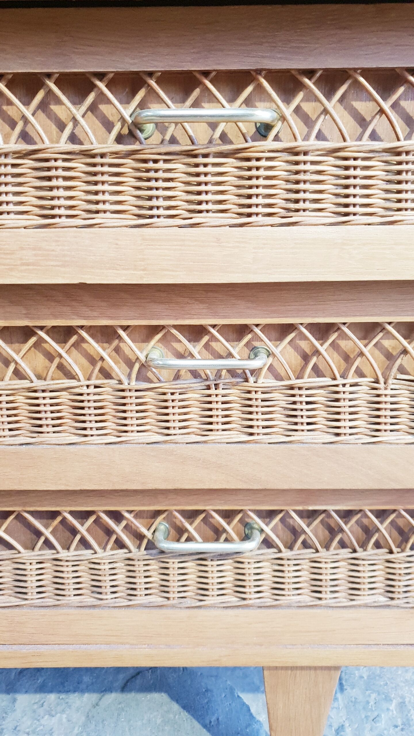 Rattan cabinet cabinet