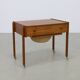 Table d'appoint avec panier en rotin, années 1960
