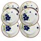 Gien - 6 assiettes plates - tournefeuille
