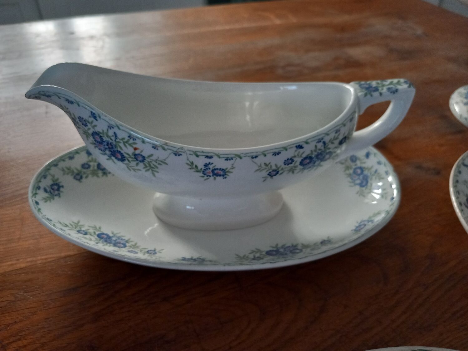 Set 4 pieces iron earth. Marguerites u&c sarreguemines