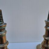 Pair of bronze torches 17th