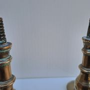 Pair of bronze torches 17th