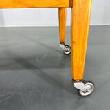 Vintage Wood and Plywood Serving Cart, 1970's